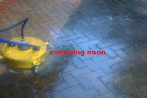 Pavers being pressure washed in Tauranga