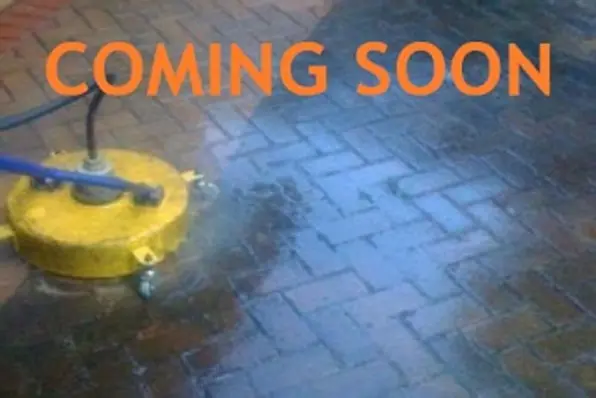 Pressure washer head on Pavers in Tauranga